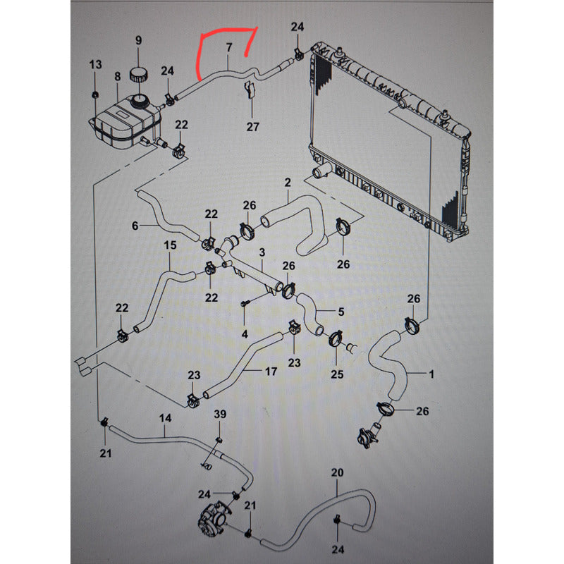 Manguera De Radiador A Deposito Refrigerante Chevrolet Optra