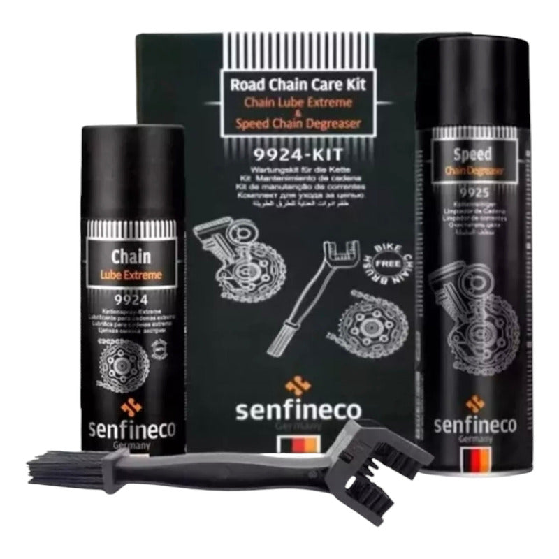 Kit Limpiador Y Lubricante Cadena De Moto Senfineco