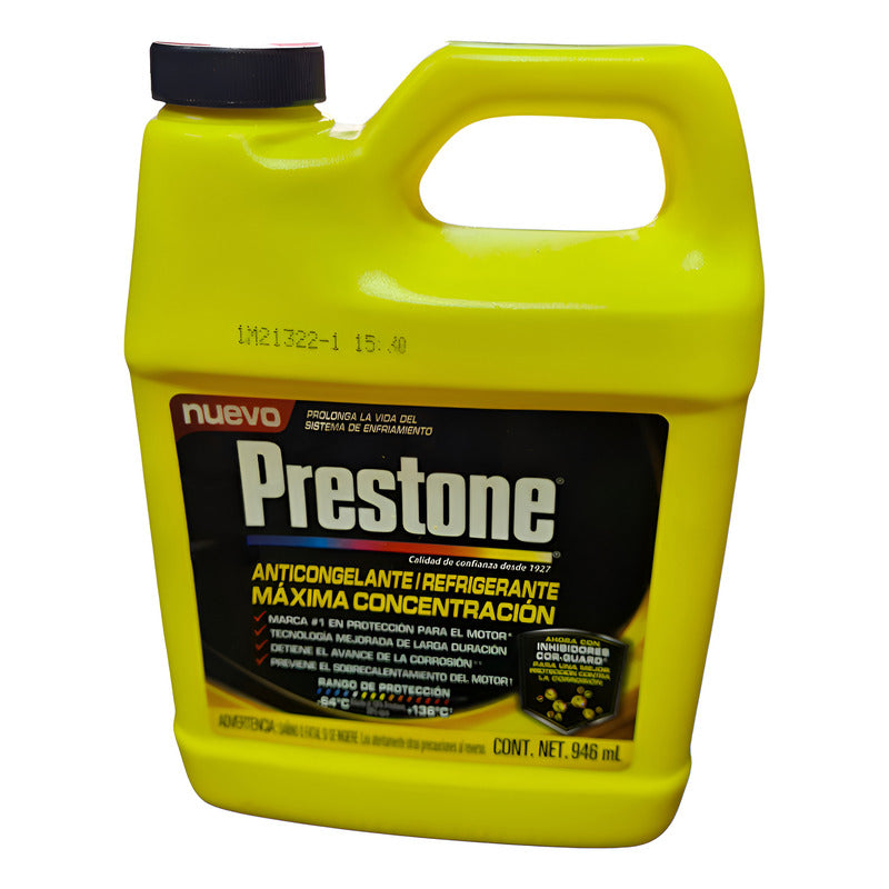 Coolant Refrigerante Anticongelante Prestone 97% 946ml Se Adapta A Todo Color