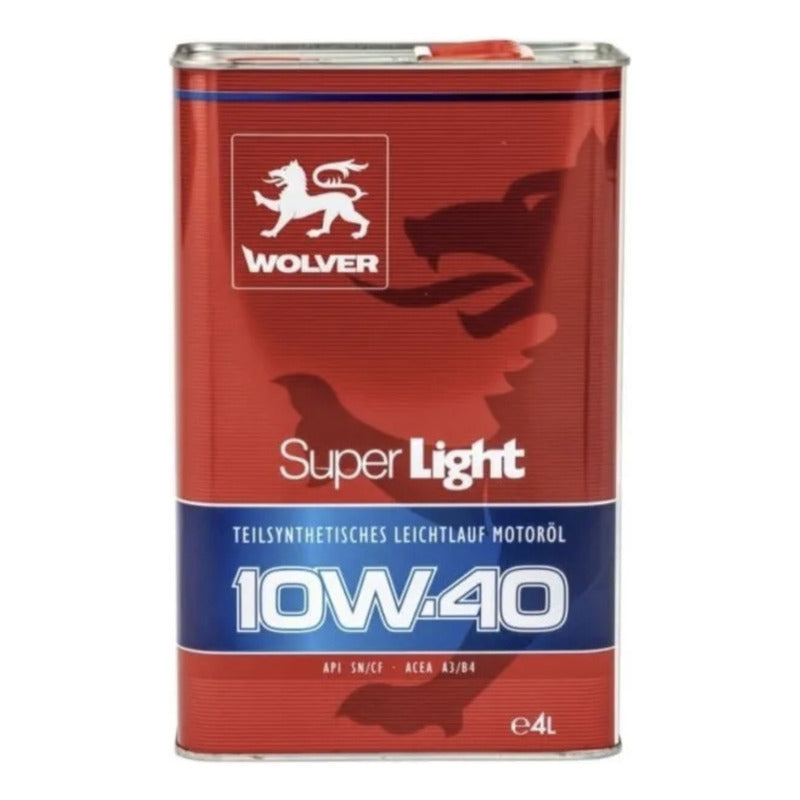 Aceite De Motor 10w40 Semi Sintetico Wolver 4 Litros