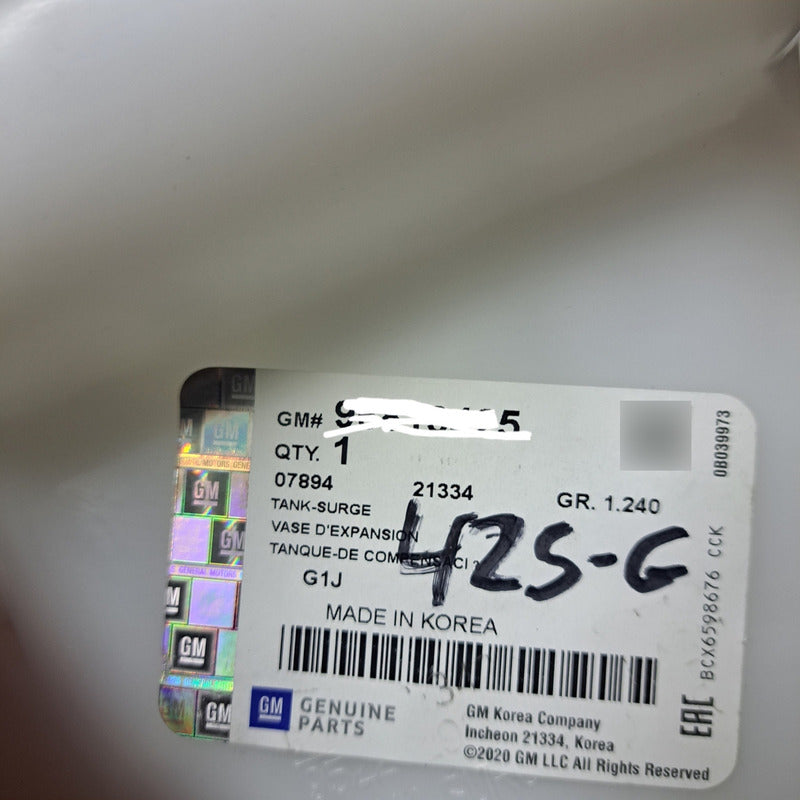 Depósito Del Agua Original Chevrolet Optra Todos Los Años