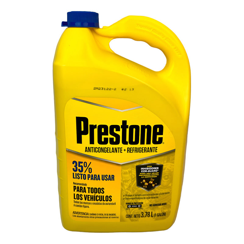 Anticongelante Refrigerante Prestone 35% Corguard Mejorado Color Amarillo