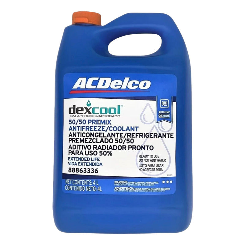 Anticongelante Refrigerante Acdelco 50/50 Dexcool 4l