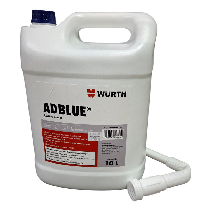 Adblue Wurth 10 Litros Incoloro