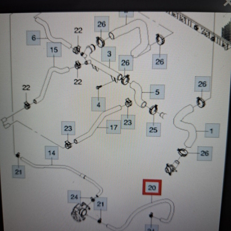 Manguera Termostato A Cuerpo De Aceleración  Vivant Optra1.6