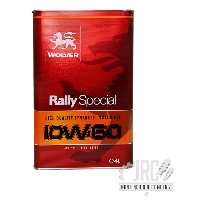 Aceite De Motor 10w60 4 Litros Full Sintético Wolver