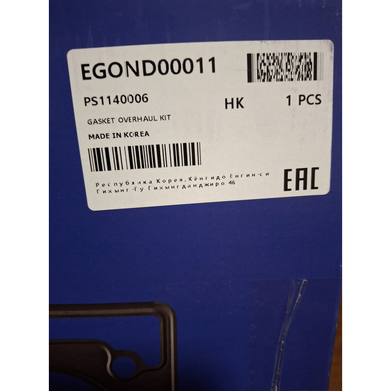 Juego De Empaquetadura Chevrolet Spark 800 Calidad Corea