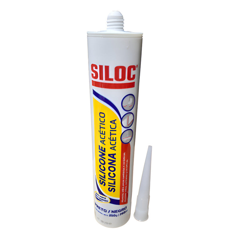 Silicona Acética Blanca 250g Antihongo