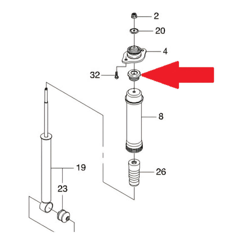Tope Amortiguador Trasero Chevrolet Sail  1.4