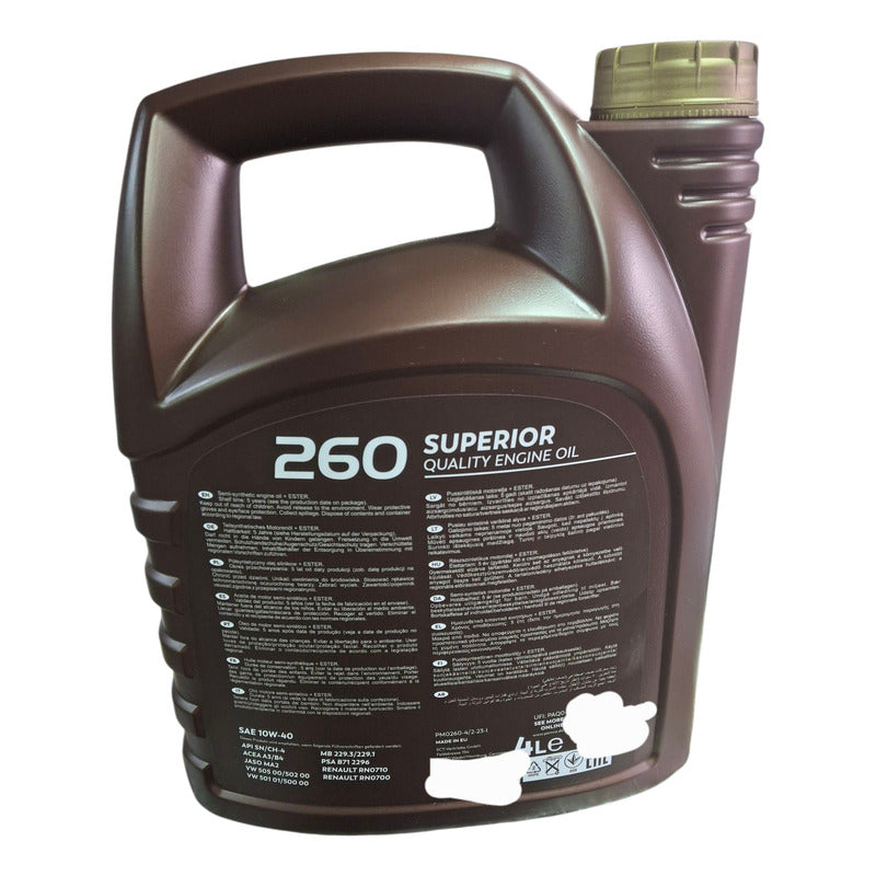 Aceite Motor 10w40 Pemco Europeo Con Aditivo Ester 4litros