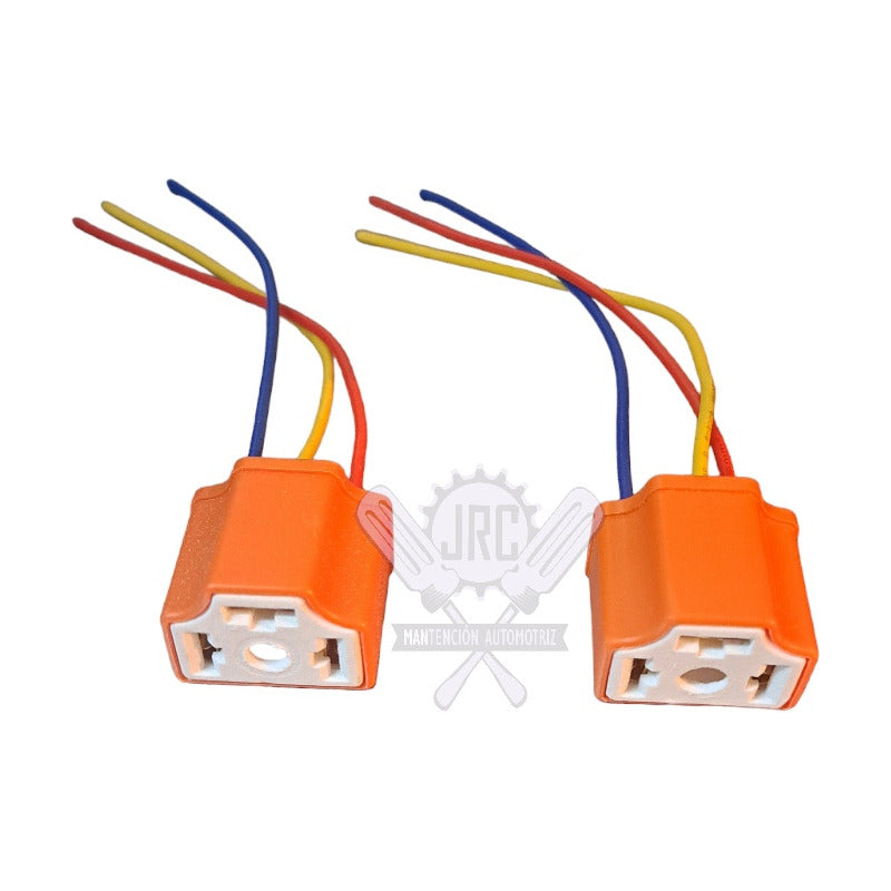 Enchufe Conector Ampolleta H4 De Porcelana  2 Piezas