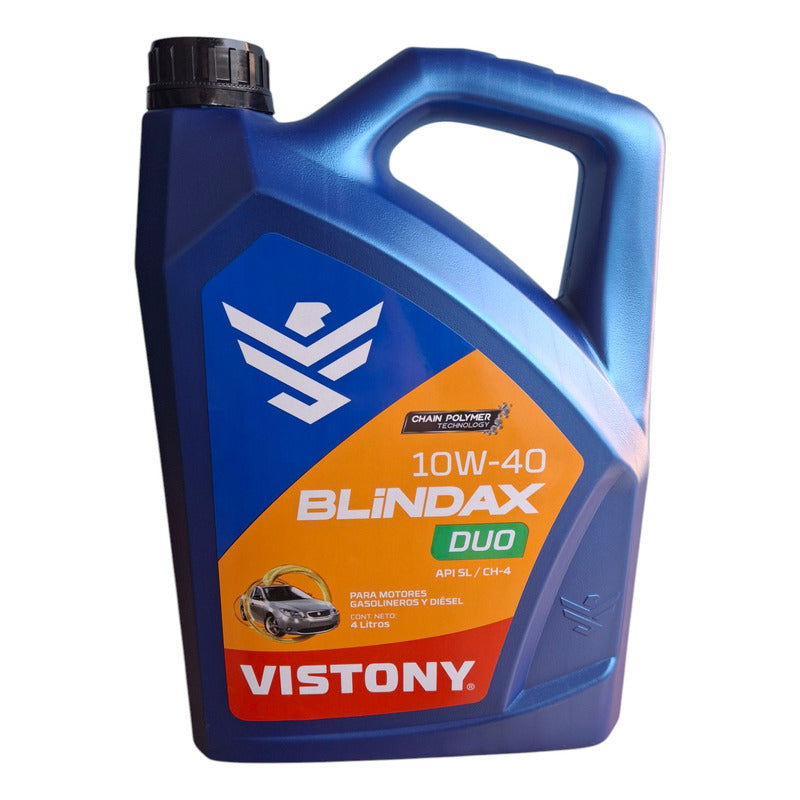 Aceite De Motor 10w40 Vistony 4 Litros Diésel Y Bencinero