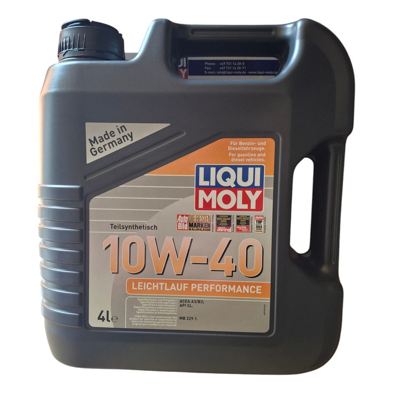 Aceite De Motor Liquimoly Leichtlauf Performance 10w40 4lts