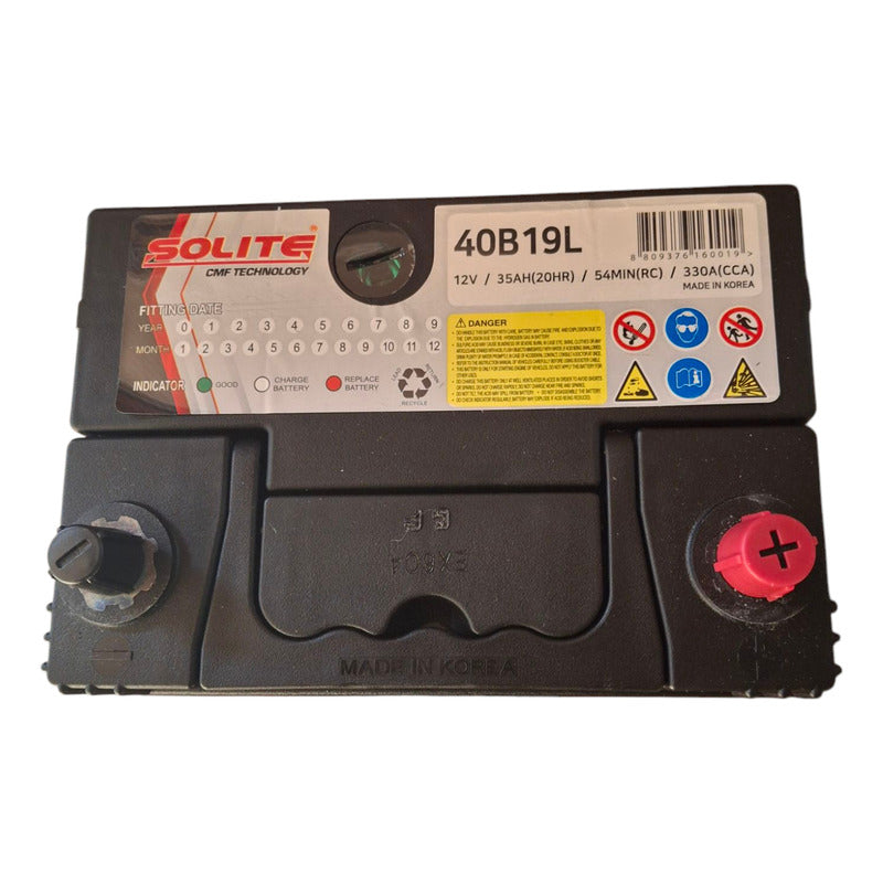 Bateria 35 Amperes 330cca Solite Coreana  Suzuki Alto 800 Derecho