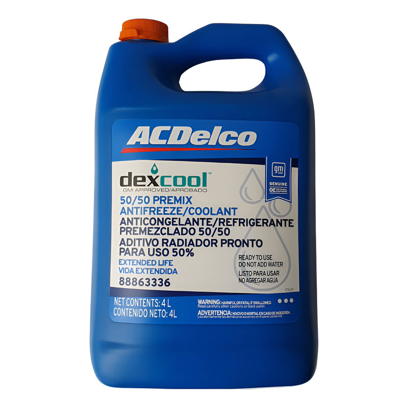 Líquido Refrigerante Anticongelante Acdelco 88863336 Dexcool Naranja En Bidón 4l