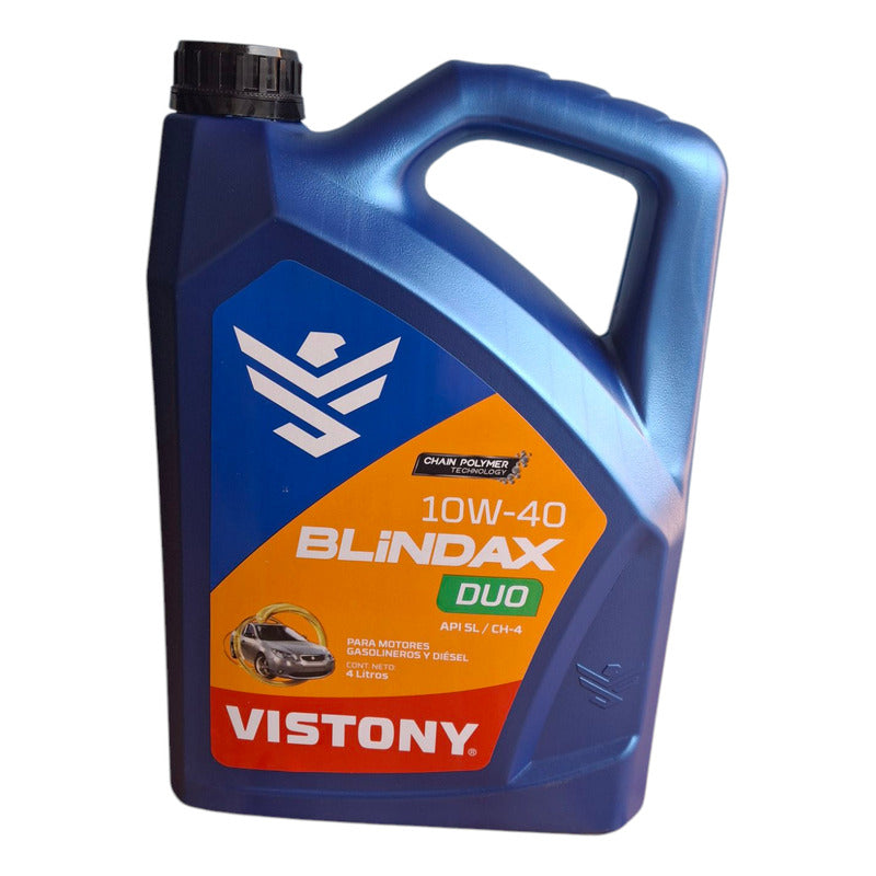 Aceite De Motor 10w40 Vistony 4 Litros Diésel Y Bencinero