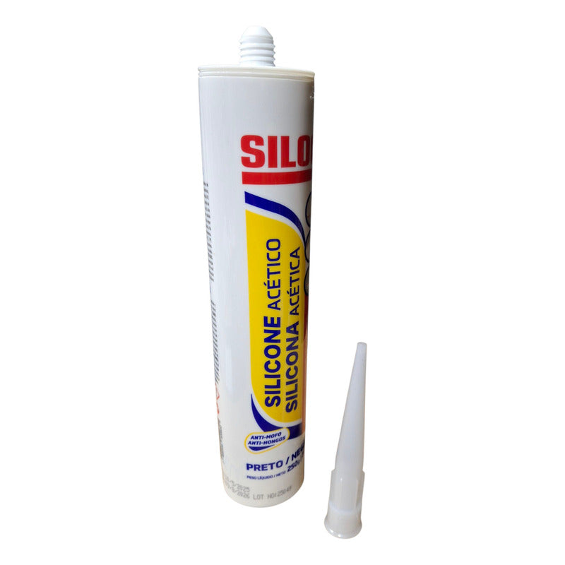 Silicona Acética Blanca 250g Antihongo