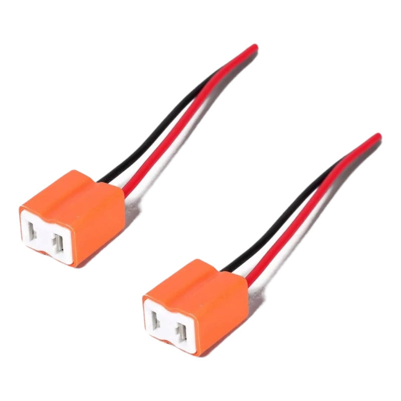 Enchufe Conector Ampolleta H7 De Loza 2 Piezas