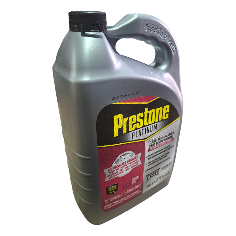 Refrigerante Anticongelante Prestone Vehículos Chinos 3.8lts Rosa