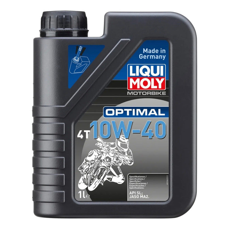 Aceite Para Moto 4t Liqui Moly 10w40 Optimal 1 Litro