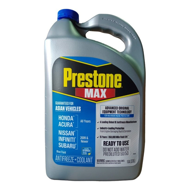 Refrigerante/coolant Prestone50/50 Autos Asiático Color Azul