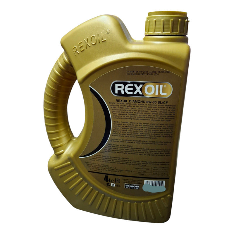 Aceite 5w30 Rexoil 4 Litros Sintético Bencinero Y Diesel