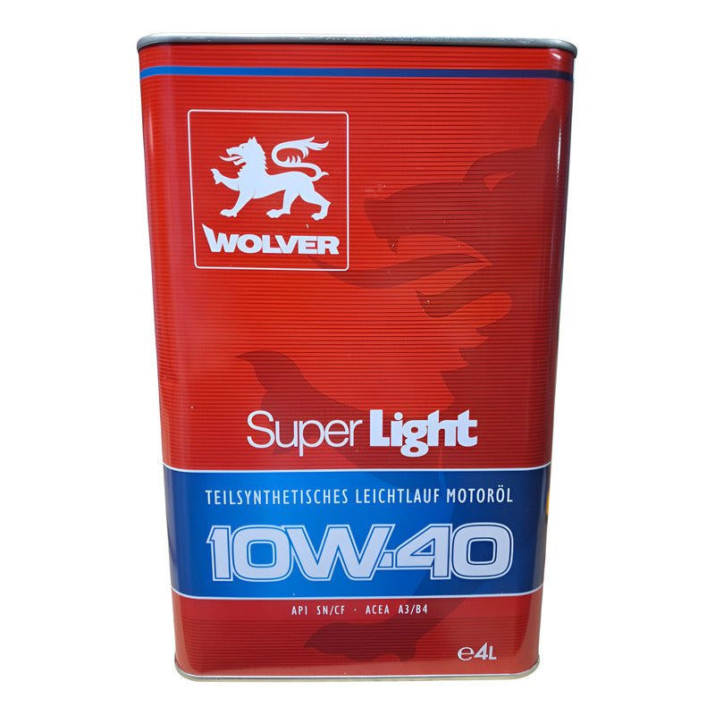 Aceite De Motor 10w40 Semi Sintetico Wolver 4 Litros