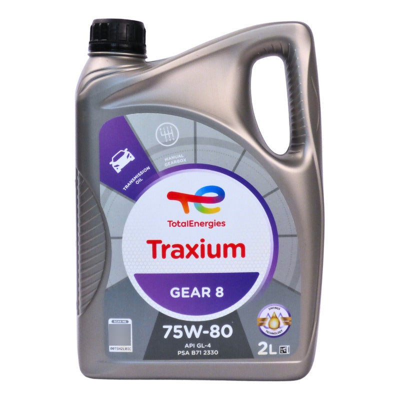 Aceite Transmisión Manual 75w80 Total Traxium Gear 8 Gl4 2lt
