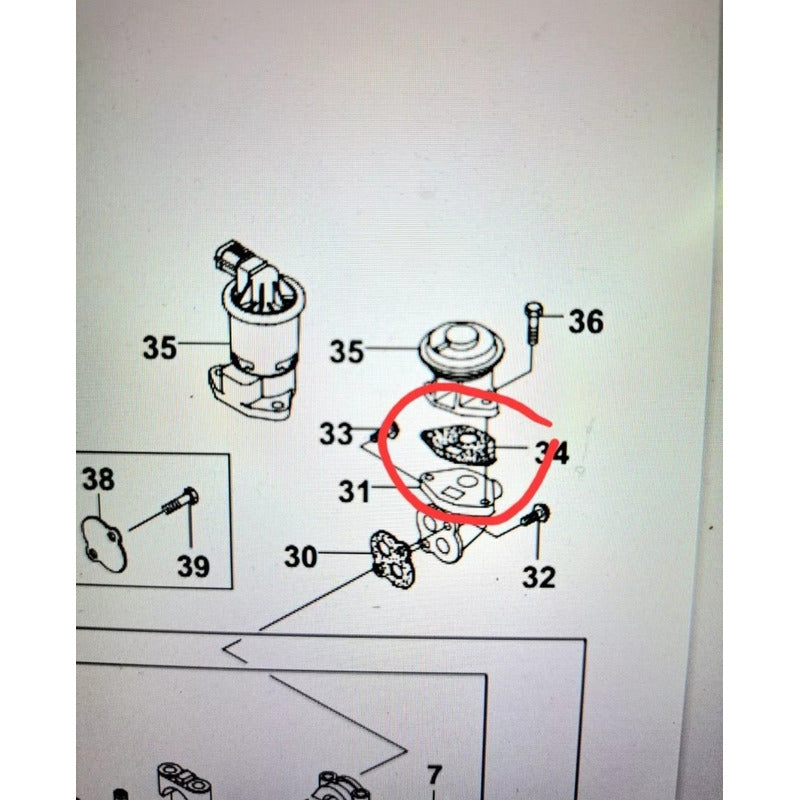 Empaquetadura Valvula Egr Chevrolet Vivant Optra 1.6 Leer