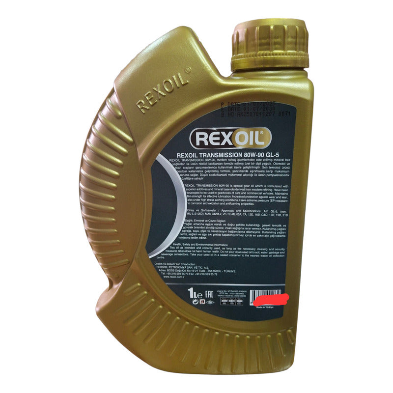 Aceite Caja Mecánica Y Diferencial 80w90 Gl5 Rexoil