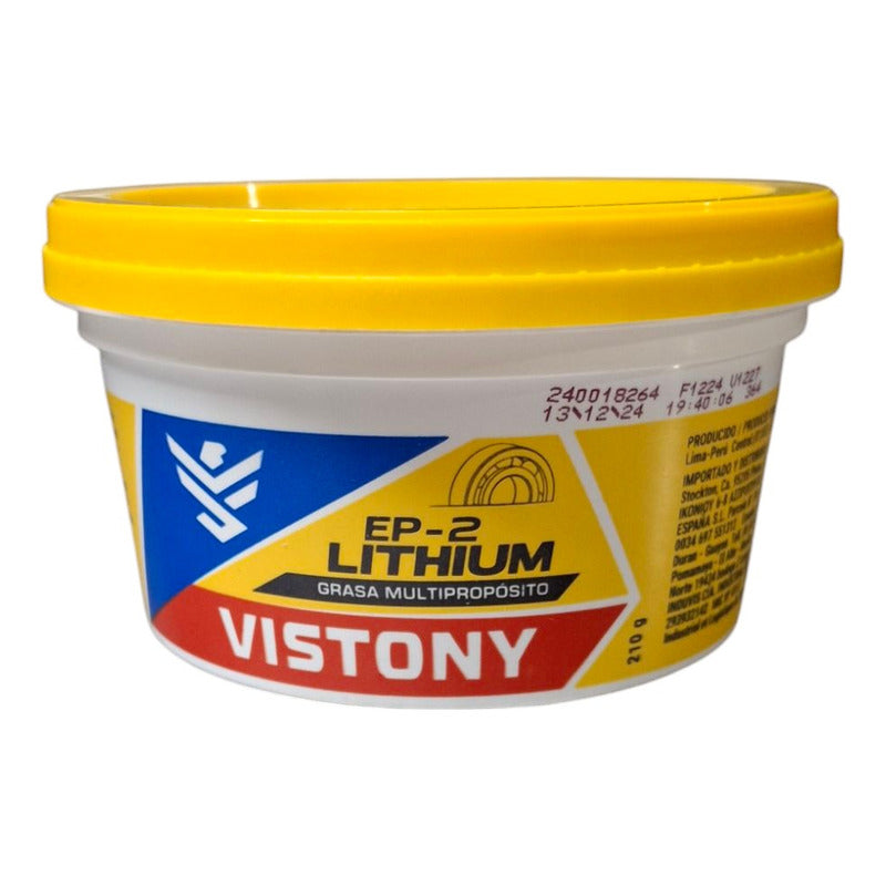 Grasa De Litio Multiproposito Amarilla Vistony 210g