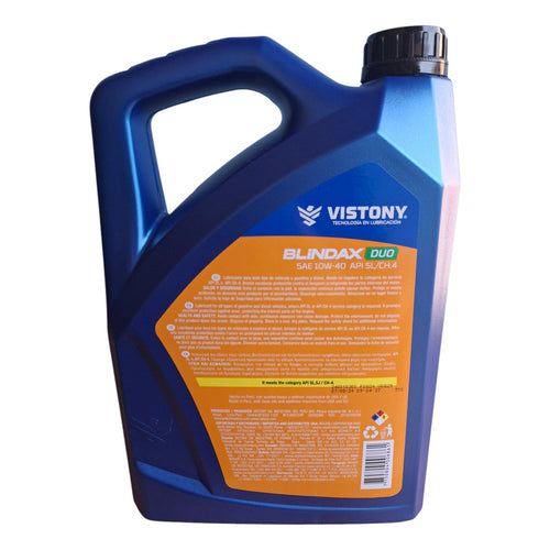 Aceite De Motor 10w40 Vistony 4 Litros Diésel Y Bencinero