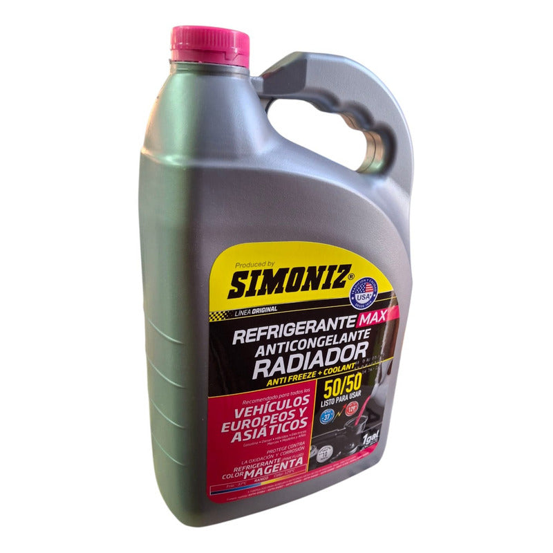 Refrigerante Anticongelante 50/50 Simoniz Rosado Magenta Rosado
