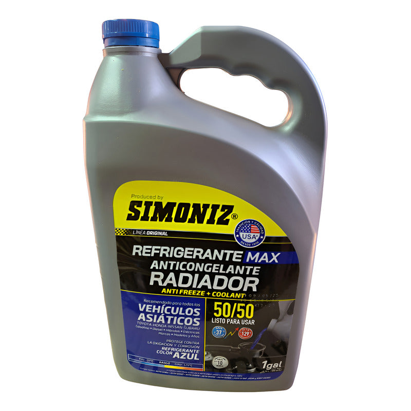 Refrigerante Anticongelante Azul Simoniz 50% Asiaticos