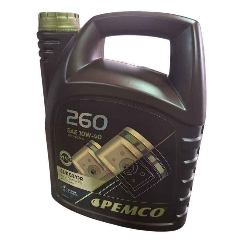 Aceite Motor 10w40 Pemco Europeo Con Aditivo Ester 4litros