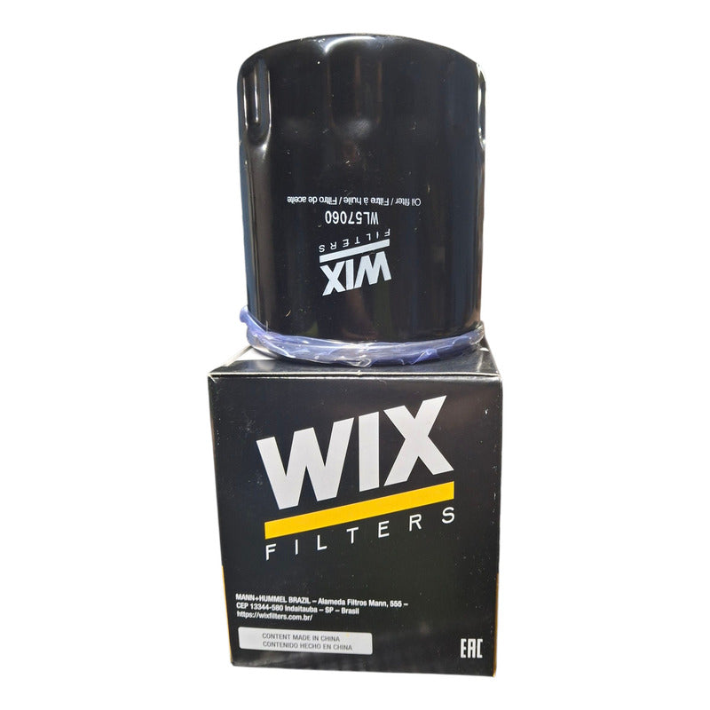 Filtro De Aceite Wix Chevrolet Onix 1.0 Tracker 1.2