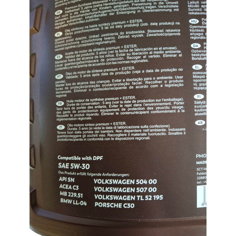 Aceite 5w30 Penco Long Life 4litros Con Aditivo Ester