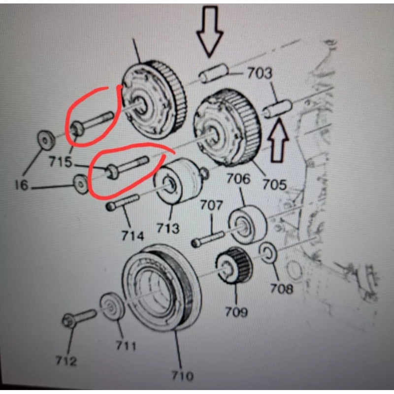 Perno  Piñon Leva Cruze Sonic Tracker