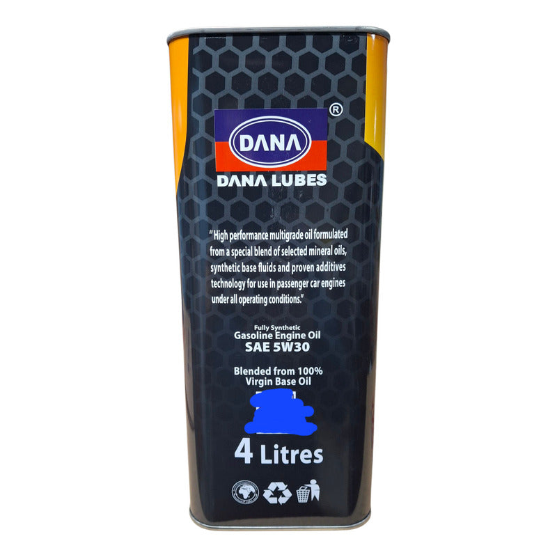 Aceite De Motor 5w30 Full Sintético 4 Litros Dana