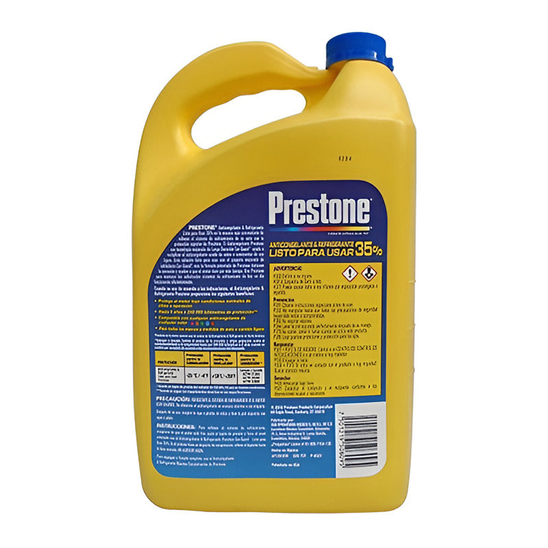 Anticongelante Refrigerante Prestone 35% Corguard Mejorado Color Amarillo
