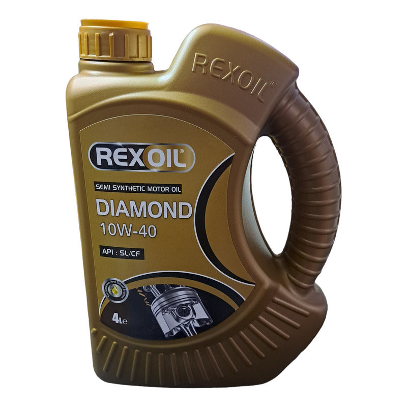 Aceite De Motor 10w40 Rexoil Semi Sintético 4 Litros