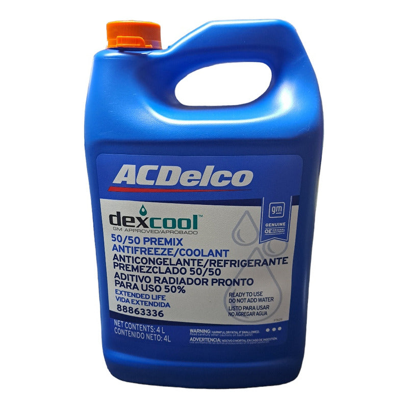 Anticongelante Refrigerante Acdelco 50/50 Dexcool 4l
