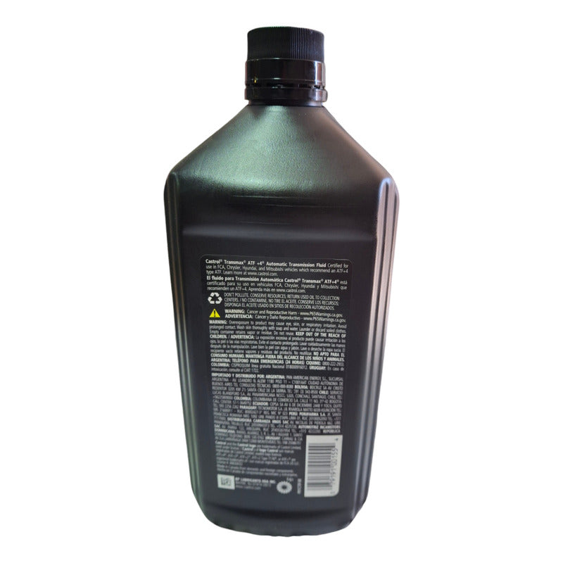 Aceite Transmisión Automática Atf+4 Castrol 946 Ml